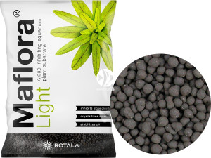 ROTALA Maflora Light 3L Normal (3-5mm) - Podłoże dla roślin akwariowych o właściwościach hamujących glony.