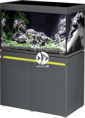 EHEIM Incpiria 330 Graphite - Zestaw akwariowy z szafką i oświetleniem LED.