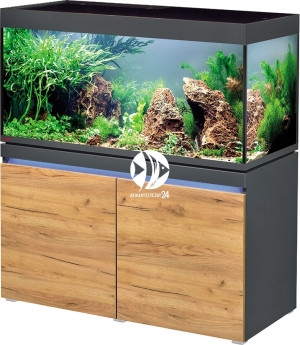 EHEIM Incpiria 430 Graphite/Nature - Zestaw akwariowy z szafką i oświetleniem LED.