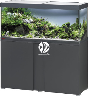 EHEIM Vivaline LED 240 Anthracite - Kompletny zestaw akwariowy z szafką, filtrem, grzałką i oświetleniem.