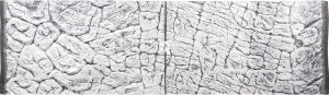 ATG Tło Płaskie Szare 150x50cm - Szare tło strukturalne do akwarium z motywem skalnym.