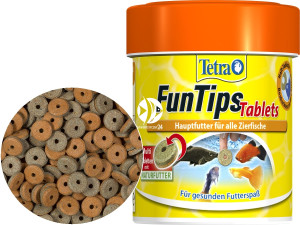 TETRA FunTips Tablets 75 tabletek - Pokarm w tabletkach przyczepiany do szyb akwarium.