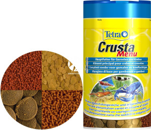 TETRA Crusta Menu 100ml - Zestaw 4 pokarmów dla krewetek i krabów w puszce.