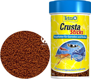 TETRA Crusta Sticks 100 ml - Tonący pokarm w formie pałeczek dla krewetek i krabów.