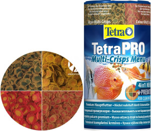 TETRA TetraPro Multi-Crisps Menu 250 ml - 4 pokarmy TetraPro w jednym opakowaniu z wygodnym dozownikiem.