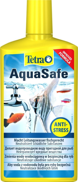 TETRA AquaSafe 500ml - Środek uzdatniający wodę wodociągową do użytku w akwarium.