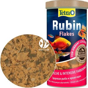 TETRA Rubin Flakes 1l - Płatkowany pokarm wybarwiający dla ryb do akwarium.
