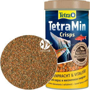 TETRA TetraMin Crisps 500ml/110g - Tonący pokarm podstawowy w formie chrupek dla ryb akwariowych.