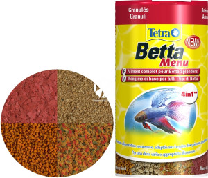 TETRA Betta Menu 100ml - Mix 4 pokarmów dla bojowników.