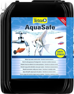 TETRA AquaSafe 5L - Środek uzdatniający wodę wodociągową do użytku w akwarium.