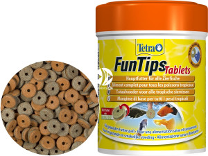 TETRA FunTips Tablets 165 tabletek - Pokarm w tabletkach przyczepiany do szyb akwarium.