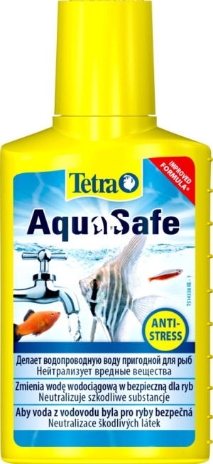 TETRA AquaSafe 100ml - Środek uzdatniający wodę wodociągową do użytku w akwarium.