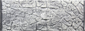 ATG Tło Płaskie Szare 100x50cm - Szare tło strukturalne do akwarium z motywem skalnym.