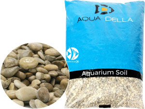 AQUA DELLA Gravel British Brown 10kg (4-8mm) - Naturalny żwir o owalnym kształcie nawiązujący do kolorytu wybrzeży Wysp Brytyjskich.