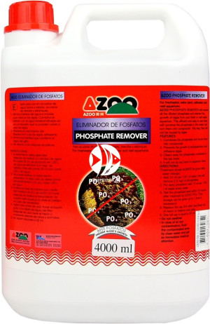 AZOO Phosphate Remover 4000ml - Szybko usuwa fosforany (PO4) w akwarium słodkowodnym i morskim