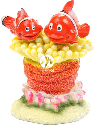 AQUA DELLA Clown Fish - Rybki nemo na koralowcu, dekoracja do akwarium
