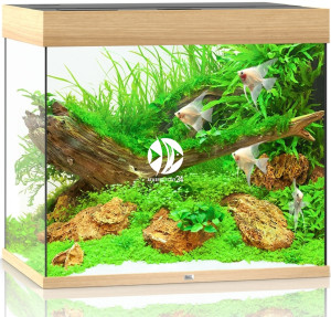 JUWEL Lido 200 HeliaLux Spectrum (2x belka) Jasne drewno (dąb) - Zestaw akwarystyczny bez szafki, 4 kolory do wyboru