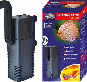AQUA NOVA Internal Filter NBF-500 - Wydajny filtr wewnętrzny do akwarium do 150l o mocy 15W