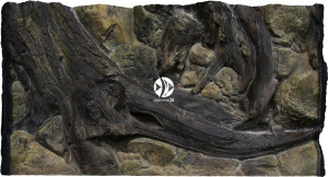 ATG Tło Amazonka 100x60 cm - Tło do akwarium z motywami korzeni i skał, imitujące biotop Amazonii.