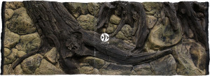 ATG Tło Amazonka 150x60 cm - Tło do akwarium z motywami korzeni i skał, imitujące biotop Amazonii.