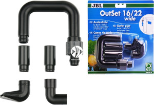 JBL OutSet Wide 16/22 mm - Wylot filtra do CristalProfi e402, e401, e400, e702, e701, e700, e902, e901, e900, e1502, e1501, e1500 i e1902, e1901