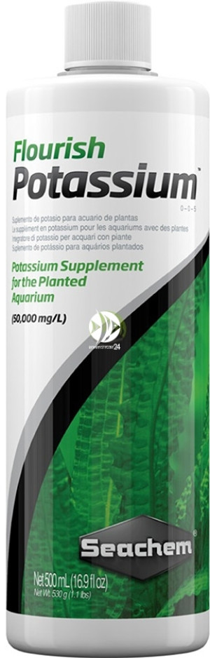 SEACHEM Flourish Potassium 500ml - Nawóz potasowy, potas dla roślin akwariowych