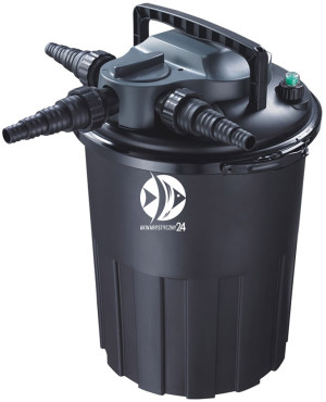 AQUA NOVA Zestaw do filtracji oczka z wodospadem 9000-15000l ECO - Zawiera: filtr ciśnieniowy, pompa, wąż spiralny
