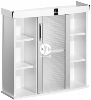 DIVERSA Szafka Modern 80x35x77cm Biały - Szafka pod akwarium ze szklanymi drzwiami w 11 kolorach do wyboru