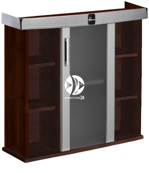 DIVERSA Szafka Modern 80x35x77cm Wenge - Szafka pod akwarium ze szklanymi drzwiami w 11 kolorach do wyboru