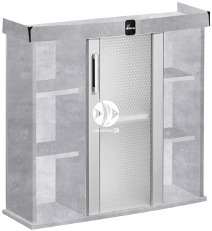 DIVERSA Szafka Modern 80x35x77cm Beton - Szafka pod akwarium ze szklanymi drzwiami w 11 kolorach do wyboru