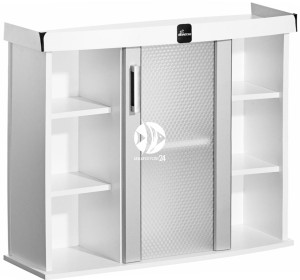 DIVERSA Szafka Modern 100x50x77cm Biały - Szafka pod akwarium ze szklanymi drzwiami w 11 kolorach do wyboru