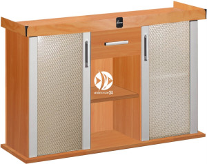 DIVERSA Szafka Modern 150x50x77cm Wiśnia - Szafka pod akwarium ze szklanymi drzwiami w 11 kolorach do wyboru