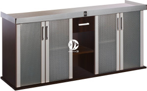 DIVERSA Szafka Modern 200x60x77cm Wenge - Szafka pod akwarium ze szklanymi drzwiami w 11 kolorach do wyboru