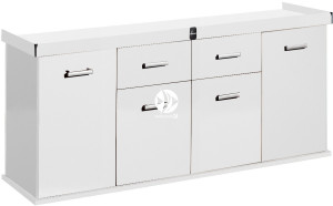 DIVERSA Szafka Solid 200x80x75cm Biały - Szafka pod akwarium w 11 kolorach do wyboru