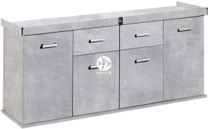 DIVERSA Szafka Solid 200x80x75cm Beton - Szafka pod akwarium w 11 kolorach do wyboru