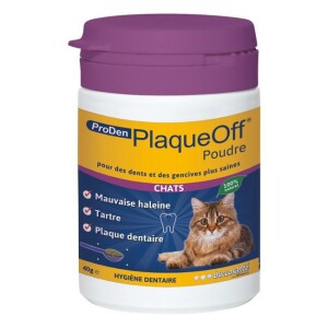 Plaque off algues hygiène dentaire spécial chat 40 g par buccosanté