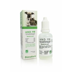 A.n.d. 119 beauté du poil et du plumage 30 ml bionature