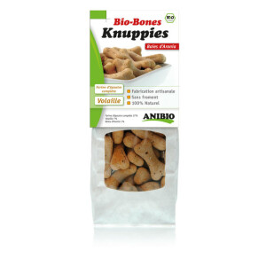 Biscuits bio bones volaille baies d'aronia 220 g anibio