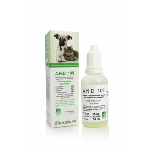 A.n.d. 109 equilibre de la flore intestinale 30 ml bionature