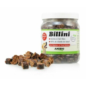 Friandises billini au boeuf pour chien 400 g anibio