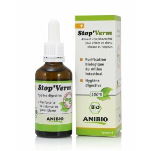 Stop verm hygiène intestinale naturelle 50 ml anibio