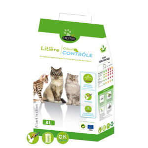 Litière naturelle agglomérante odeur contrôle par octave