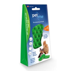 Brosse nettoyage et massage chien poils longs pet-me