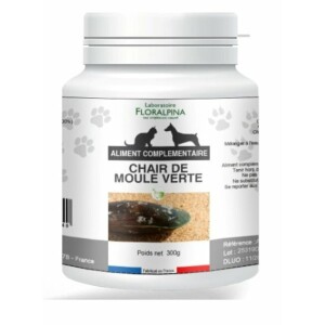Poudre de chair de moule verte chien chat 300 g floralpina