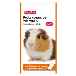 Petits coeurs vitamines c cochon d'inde 50 g beaphar