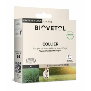 Collier insectifuge petit chien biovétol