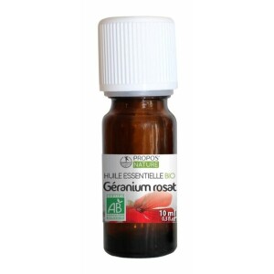 Huile essentielle bio géranium rosat 10 ml par propos nature