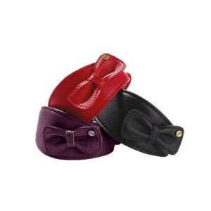 Collier lévrier cuir d'agneau véritable bobby