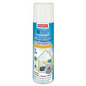 Spray et diffuseur automatique stop puces habitat 250 ml de beaphar