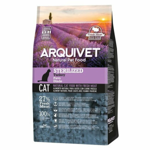 Croquettes chat stérilisés dinde 1.5 kg arquivet